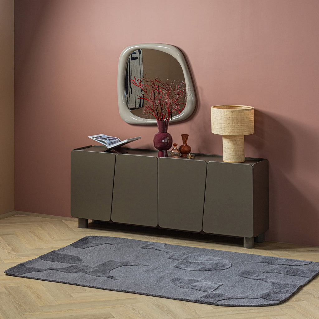 LIVO RUG VISCOSE/WOOL GREY 170x240 CM