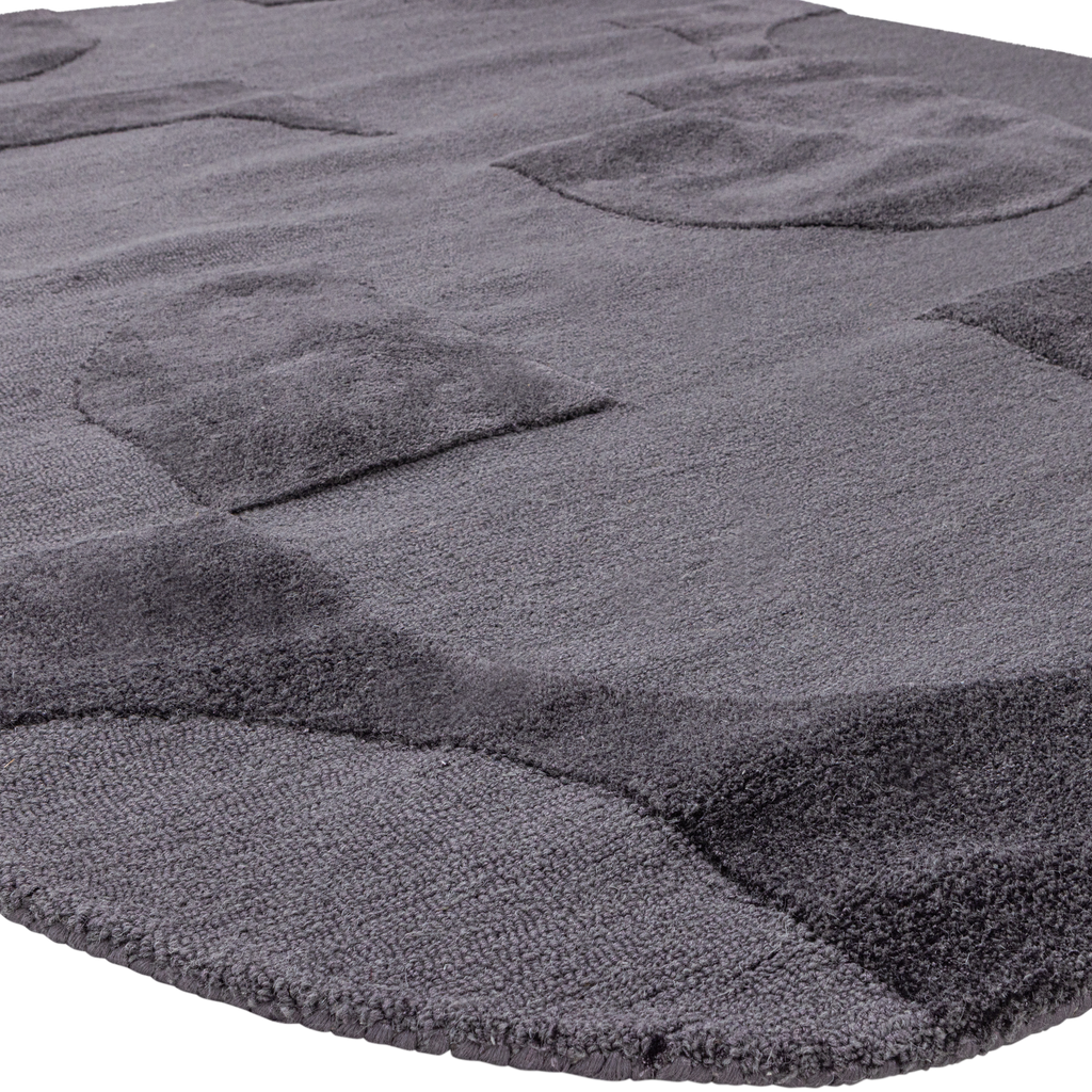 LIVO RUG VISCOSE/WOOL GREY 170x240 CM