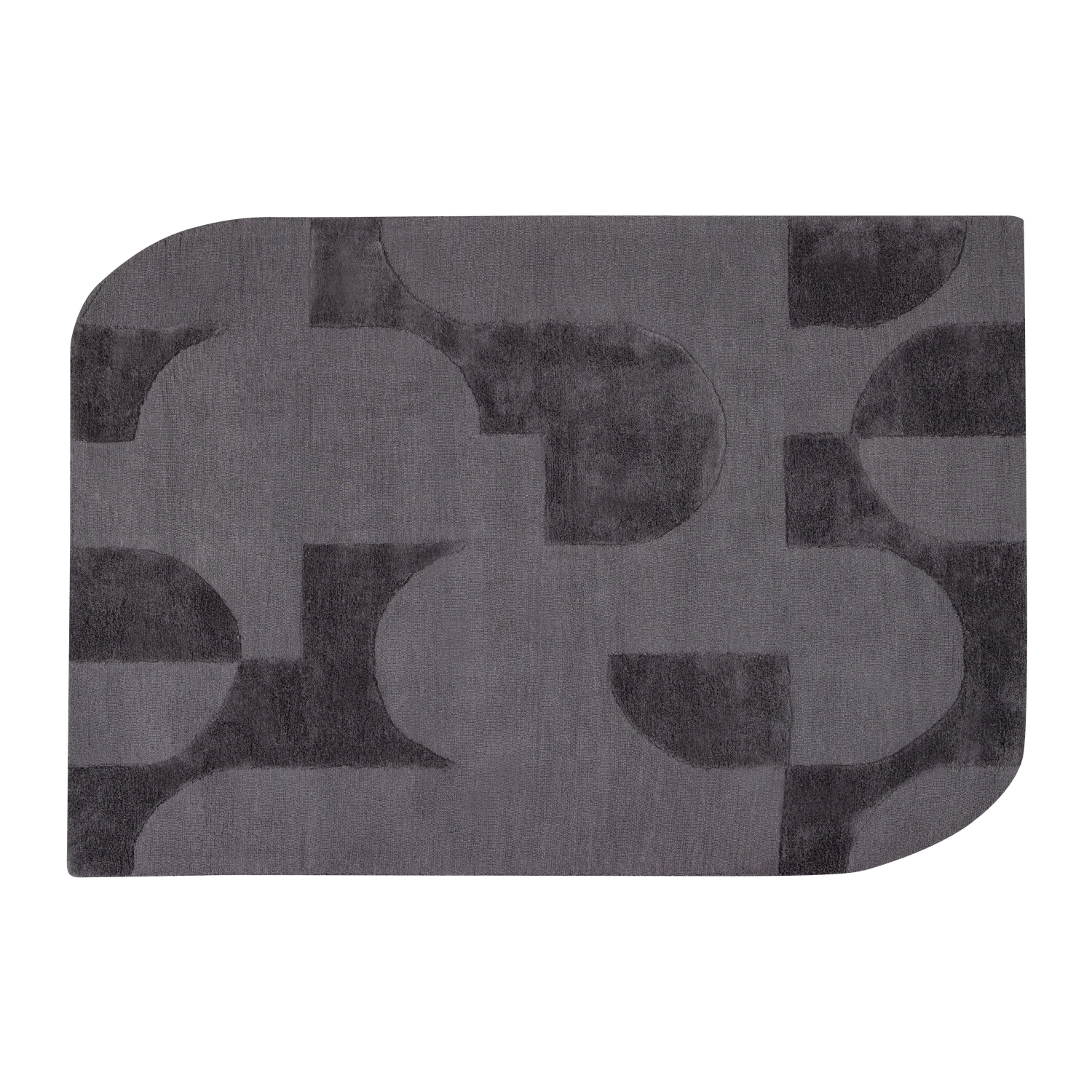 LIVO RUG VISCOSE/WOOL GREY 170x240 CM