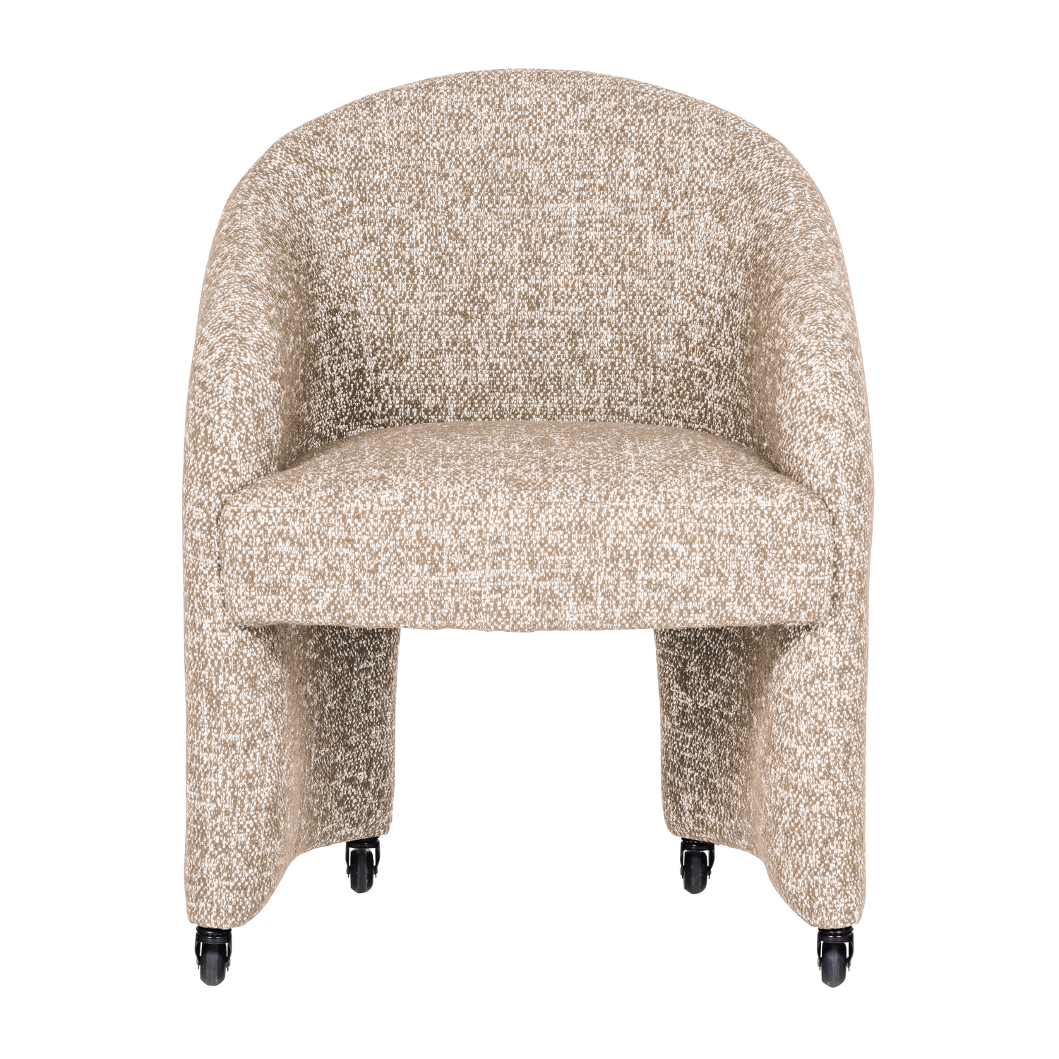 CORDO DINING CHAIR WITH WHEELS NATURAL MELANGE [fsc]