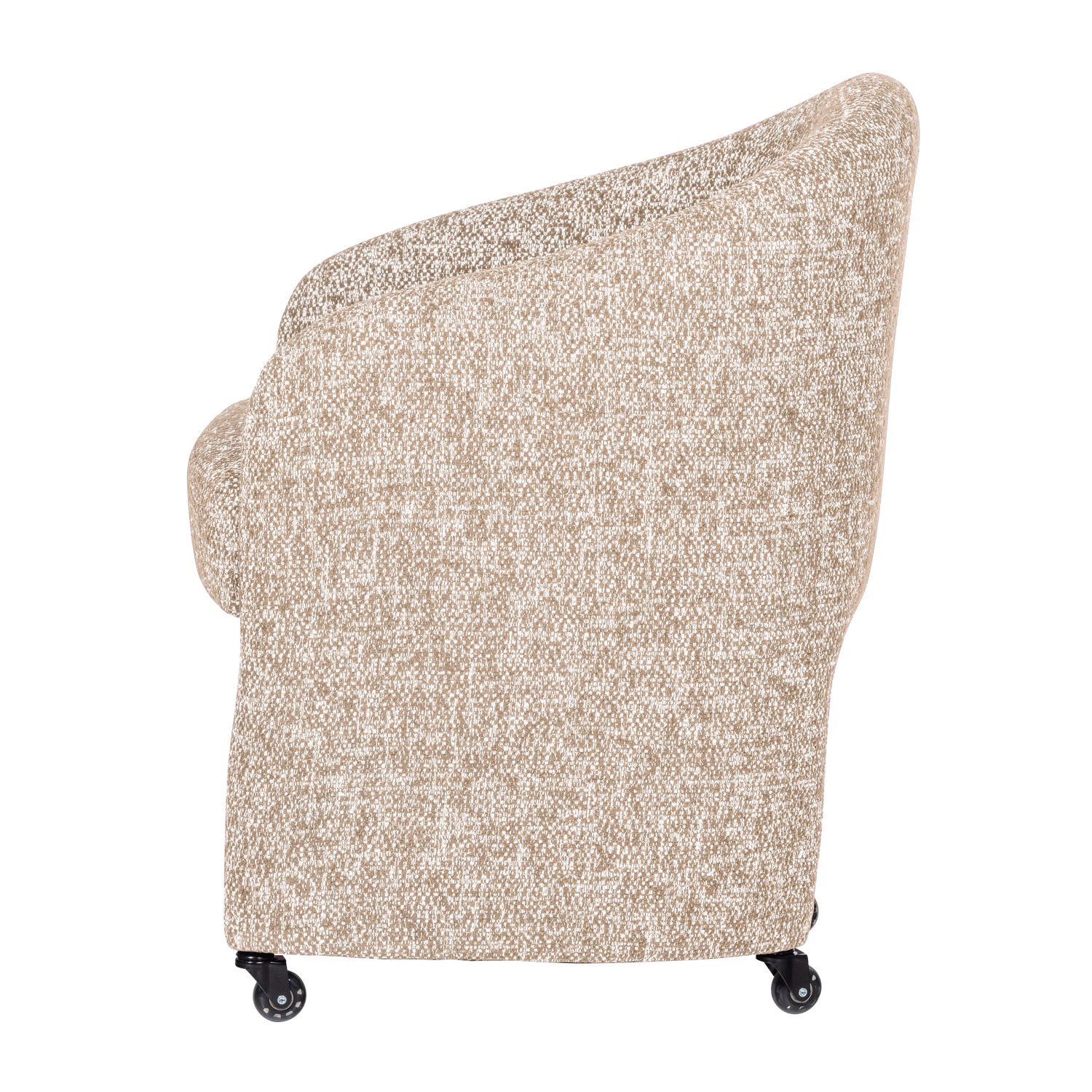 CORDO DINING CHAIR WITH WHEELS NATURAL MELANGE [fsc]