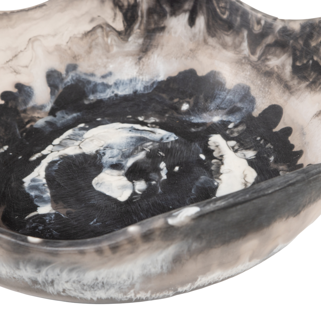 EVO DECORATION BOWL EPOXY BLACK MELANGE