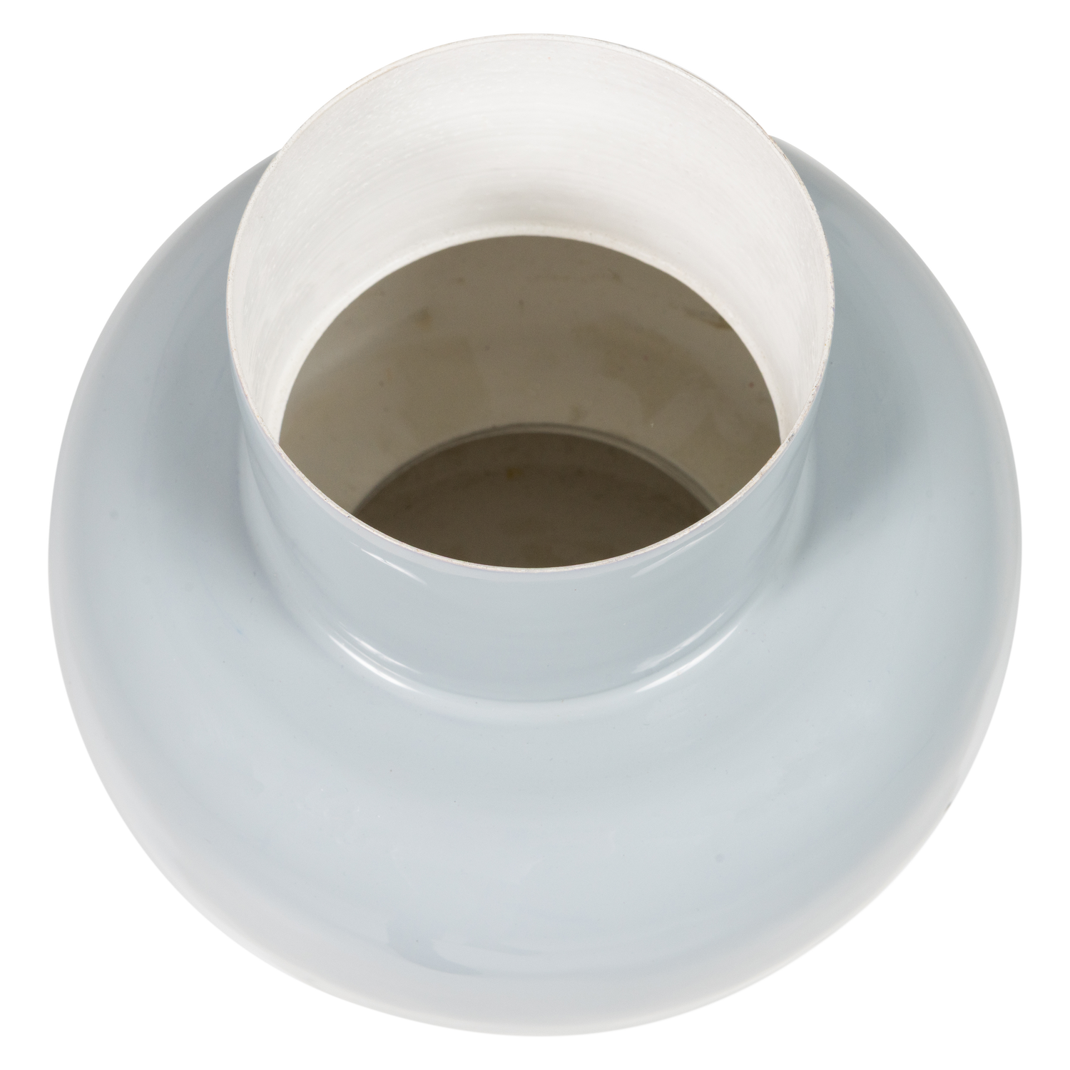 AURI VASE 27X20 CM METAL HIGH GLOSS LIGHT GREY
