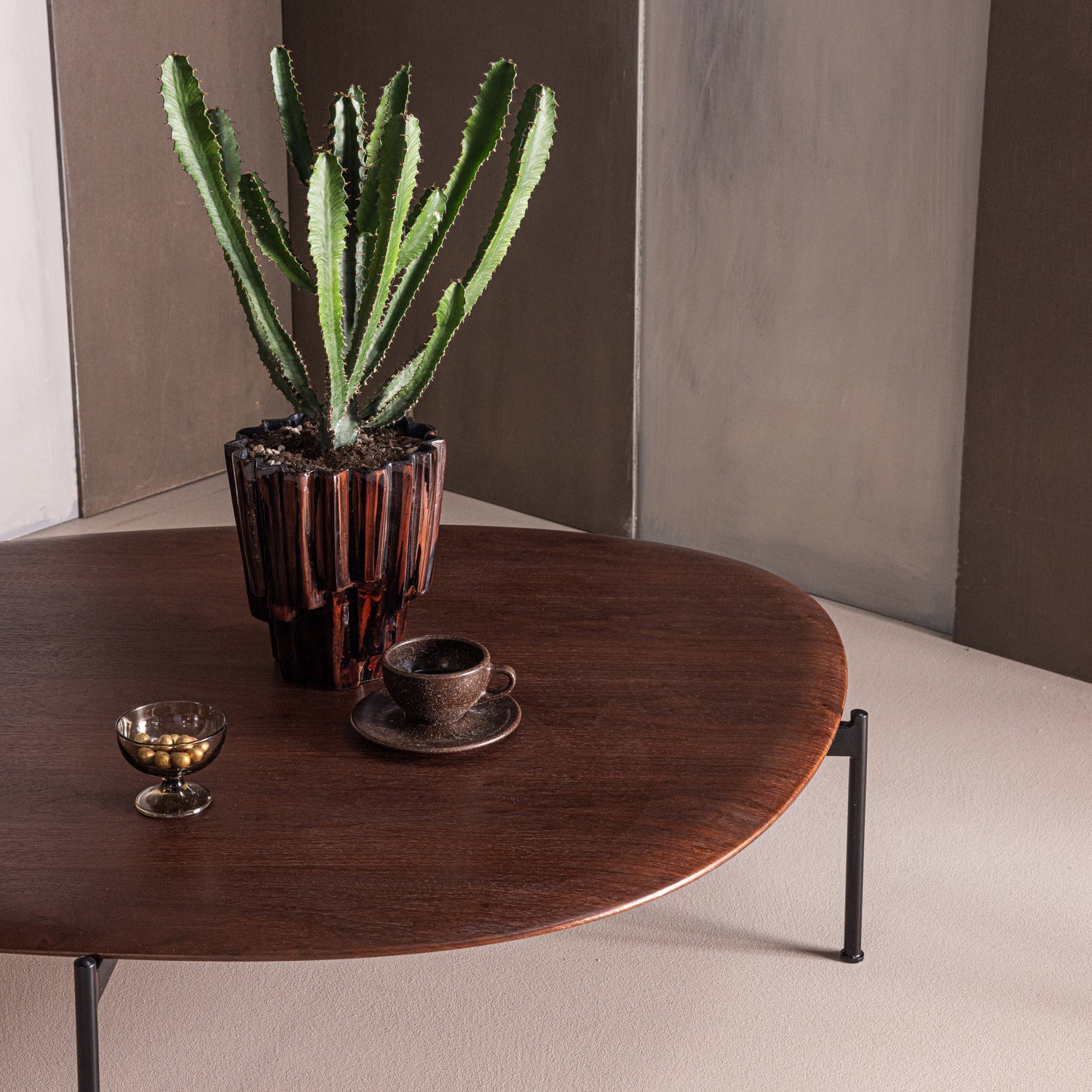 KOTA COFFEE TABLE 26X121X79 CM MDF/VENEER BROWN