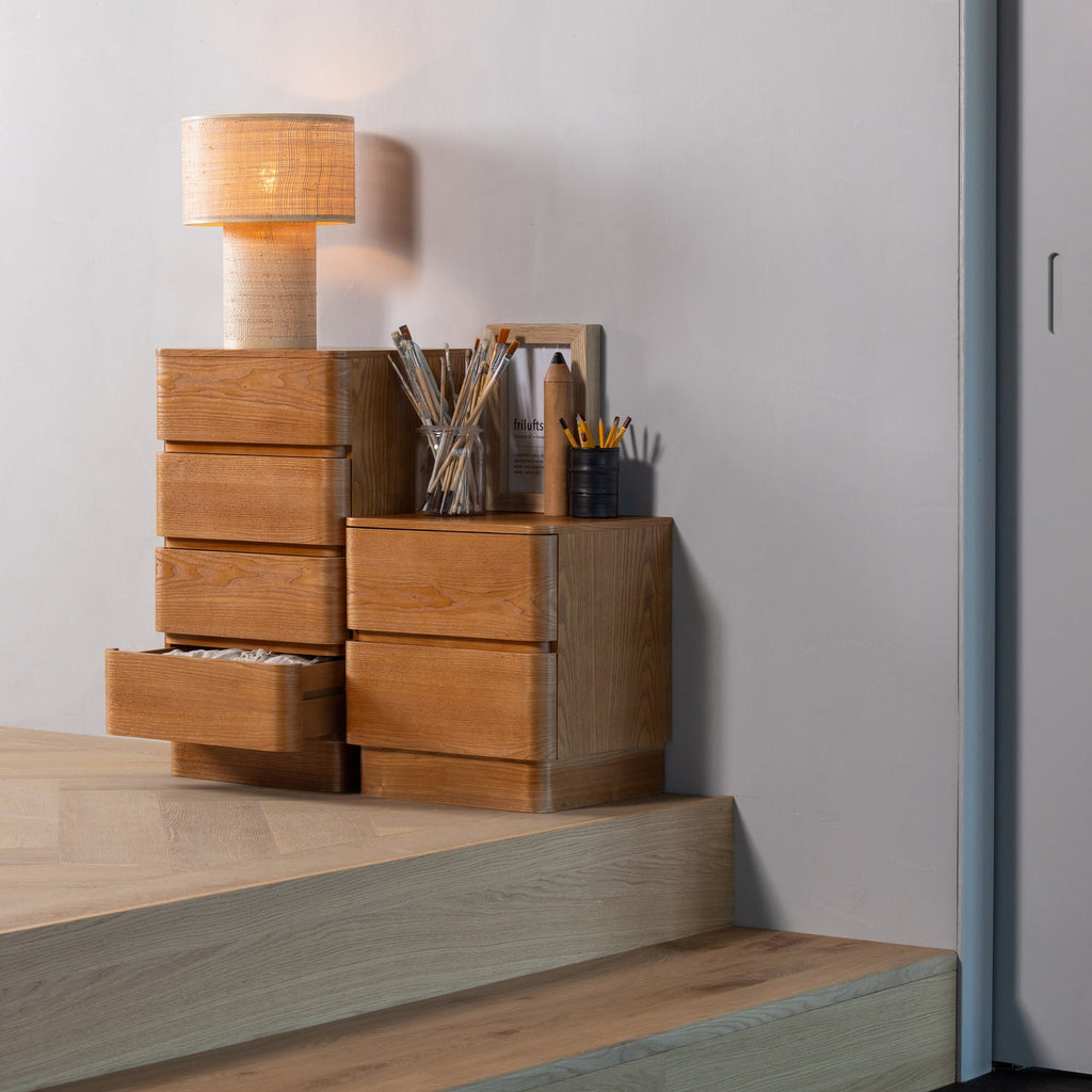 FEJO DRESSER/NIGHT STAND 2 DRAWERS MDF BROWN [fsc]