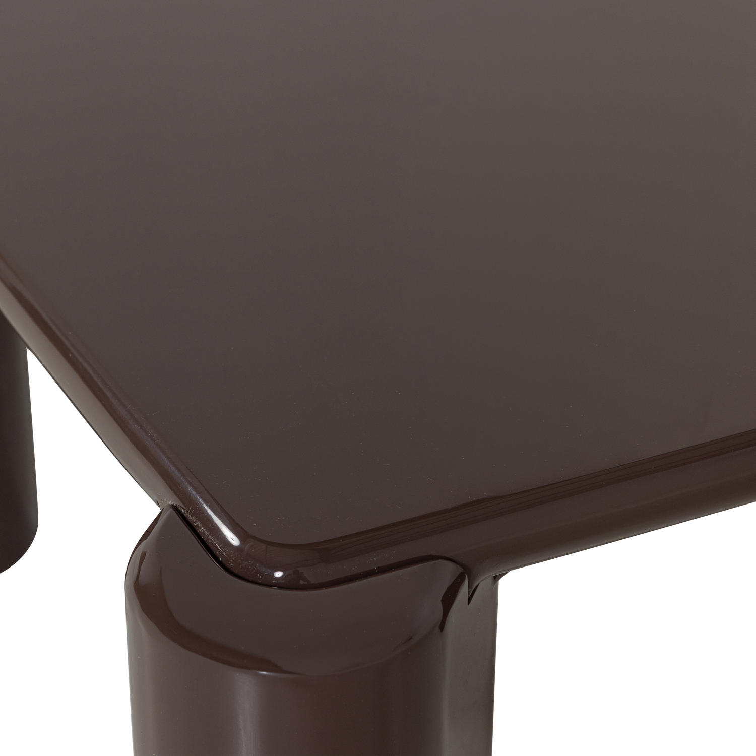 TIVEN COFFEE TABLE WOOD HIGH GLOSS DARK BROWN[fsc]