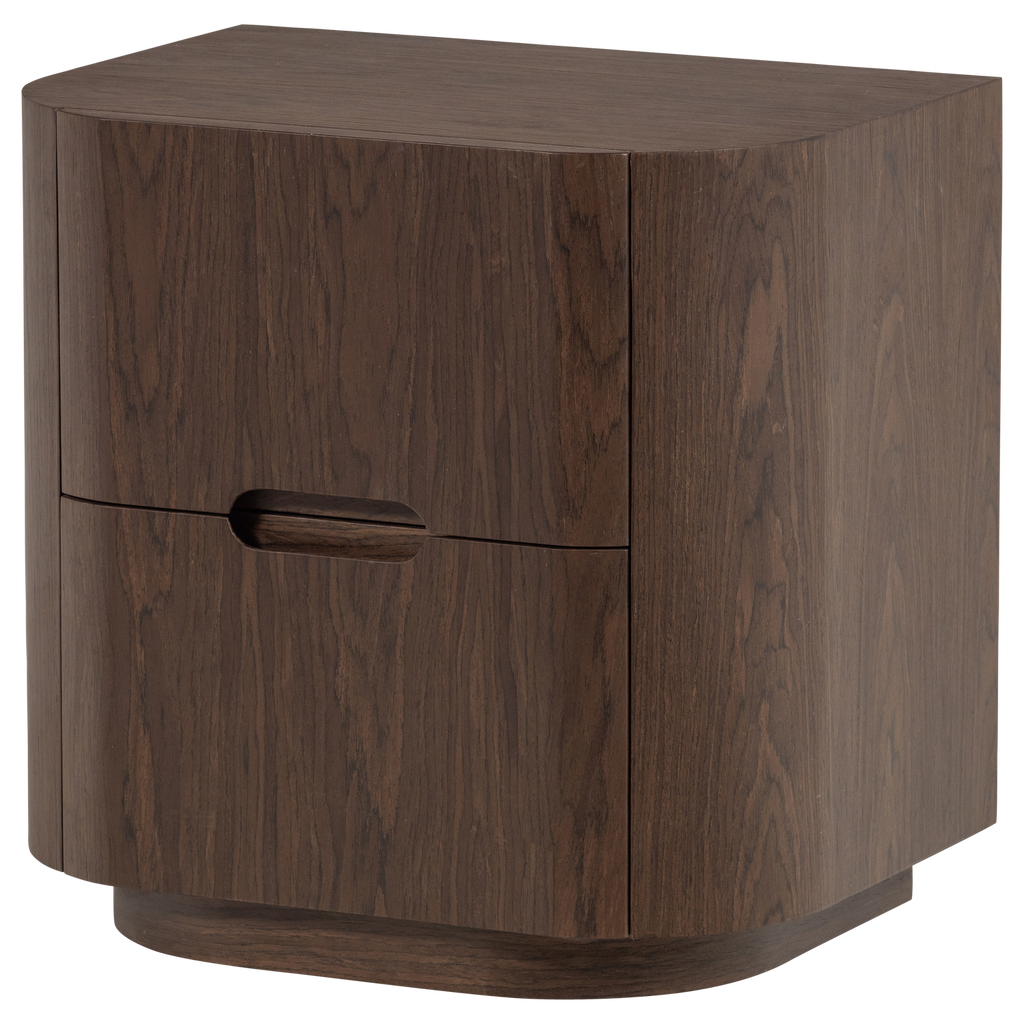 ARVI DRESSER/NIGHT STAND 2 DRAWERS WOOD VENEER BROWN