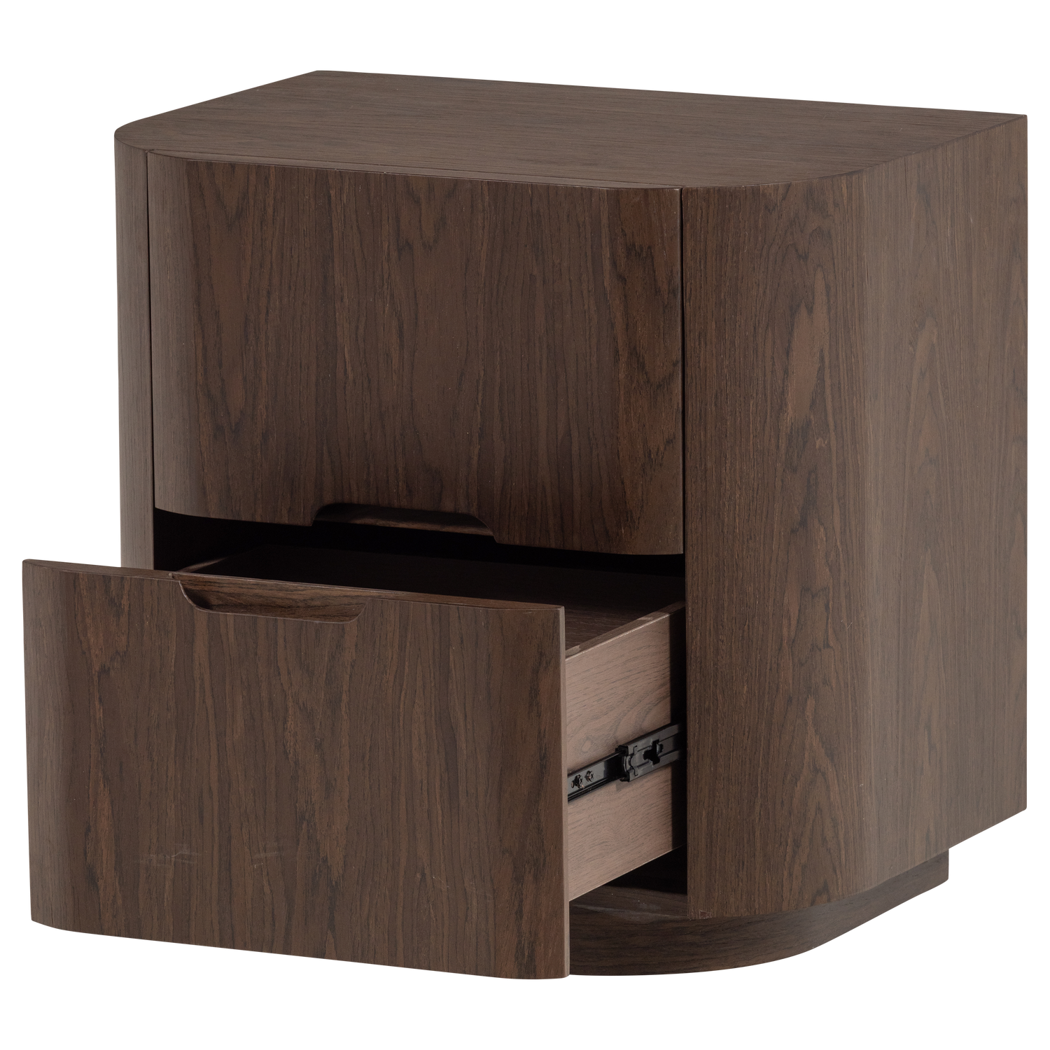ARVI DRESSER/NIGHT STAND 2 DRAWERS WOOD VENEER BROWN