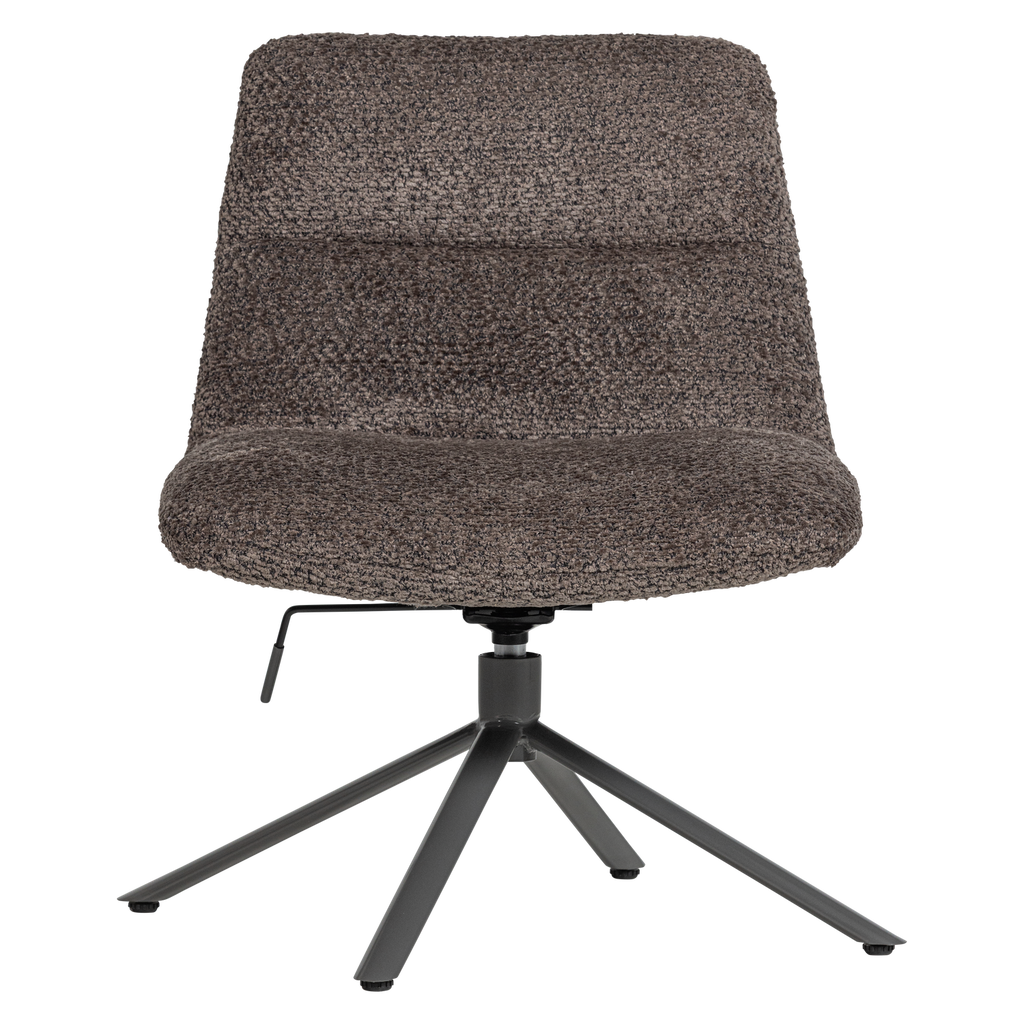 SOREN ADJUSTABLE SWIVEL ARMCHAIR WOOLLY BROWN