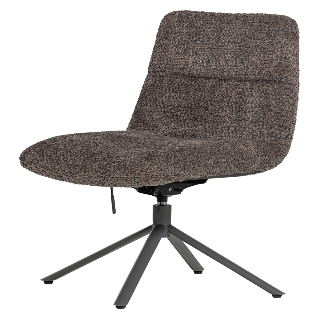 SOREN ADJUSTABLE SWIVEL ARMCHAIR WOOLLY BROWN