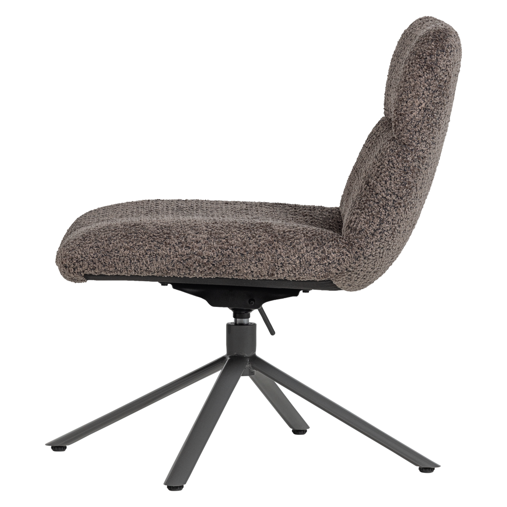 SOREN ADJUSTABLE SWIVEL ARMCHAIR WOOLLY BROWN