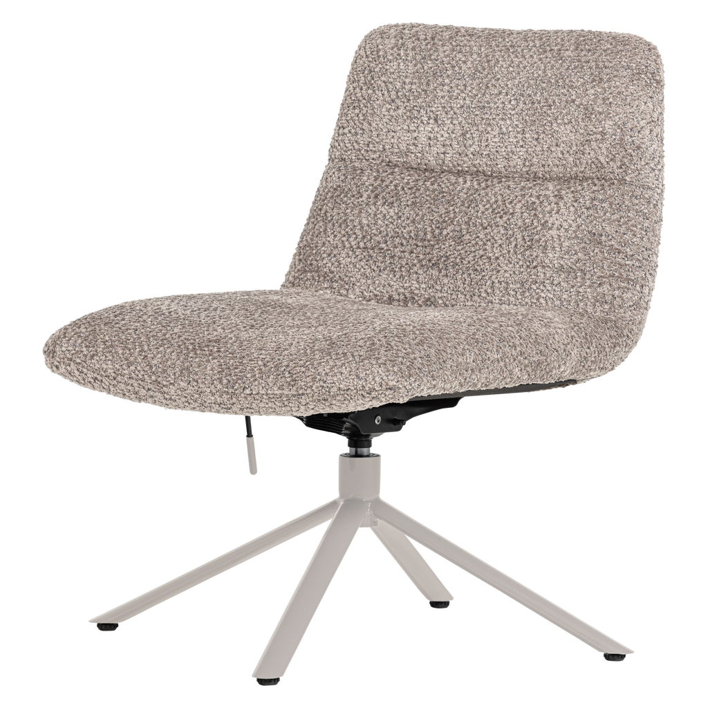 SOREN ADJUSTABLE SWIVEL ARMCHAIR WOOLLY GREY