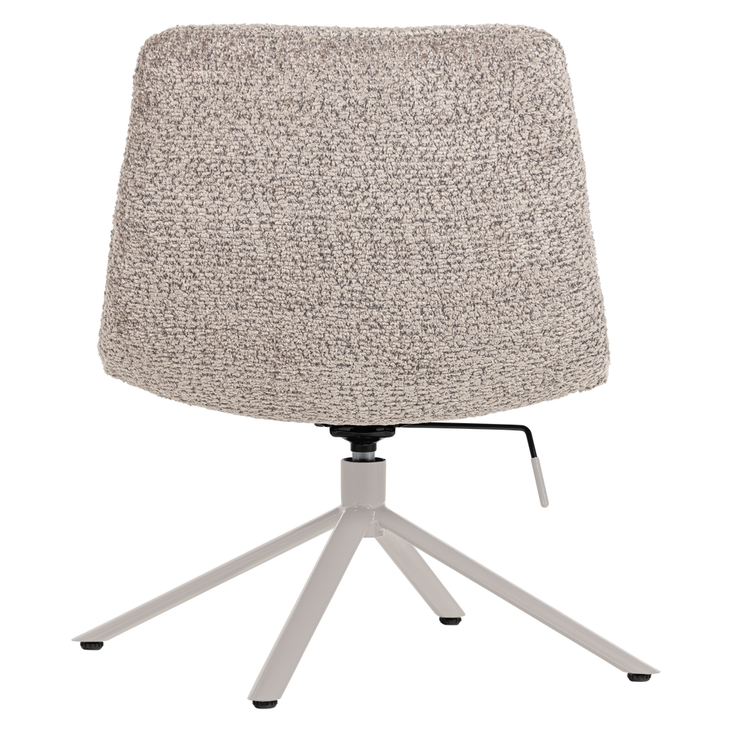 SOREN ADJUSTABLE SWIVEL ARMCHAIR WOOLLY GREY