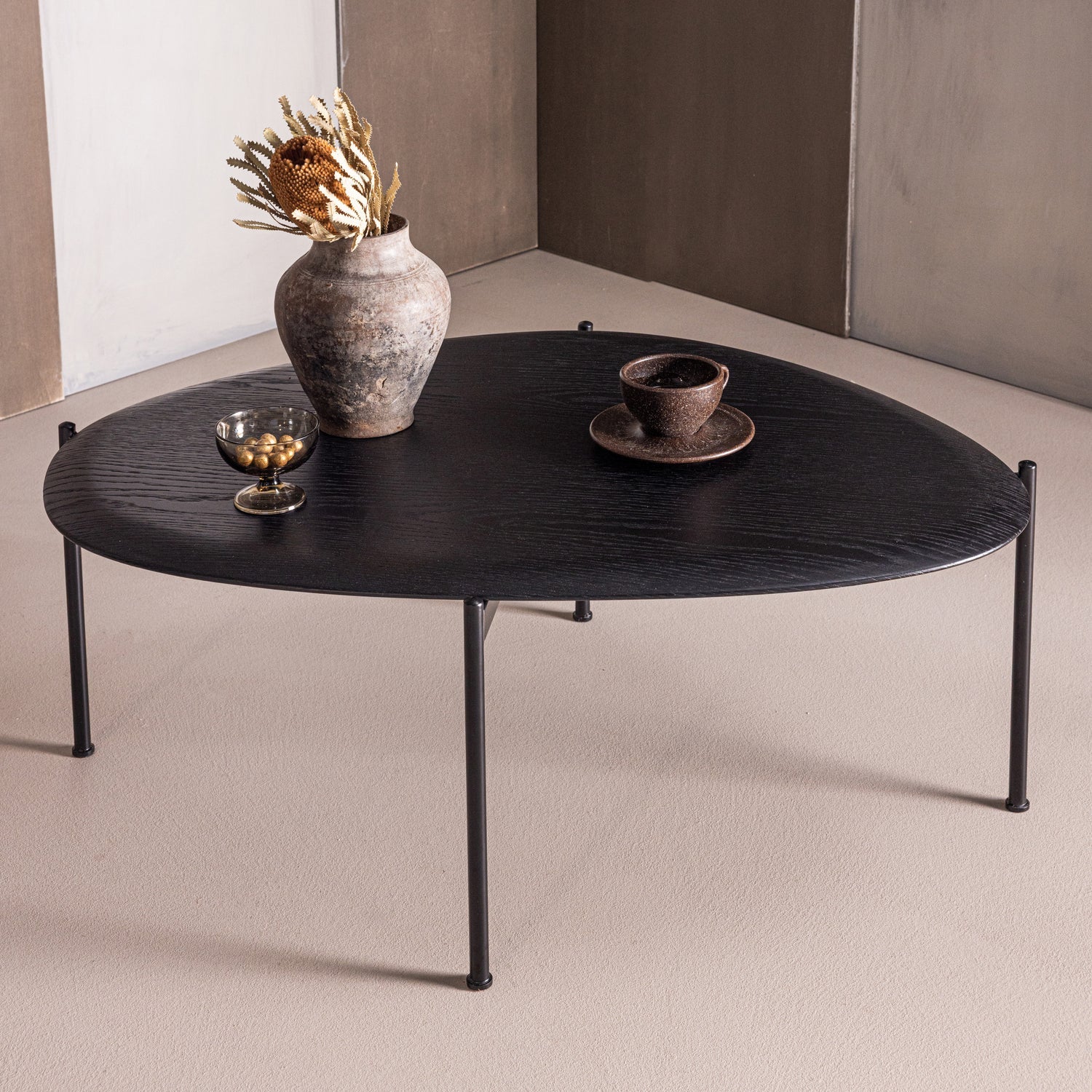 KOTA COFFEE TABLE 36X92X68 CM MDF/VENEER BLACK