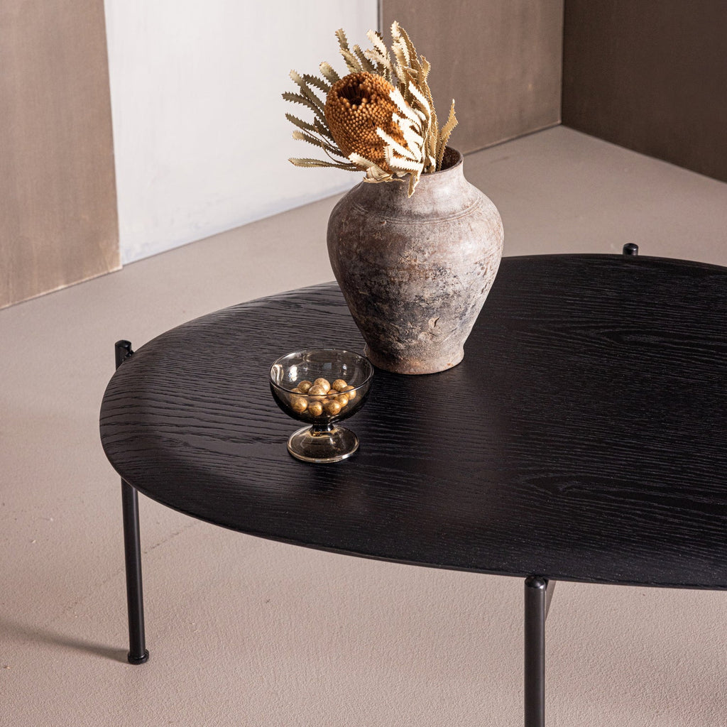 KOTA COFFEE TABLE 36X92X68 CM MDF/VENEER BLACK