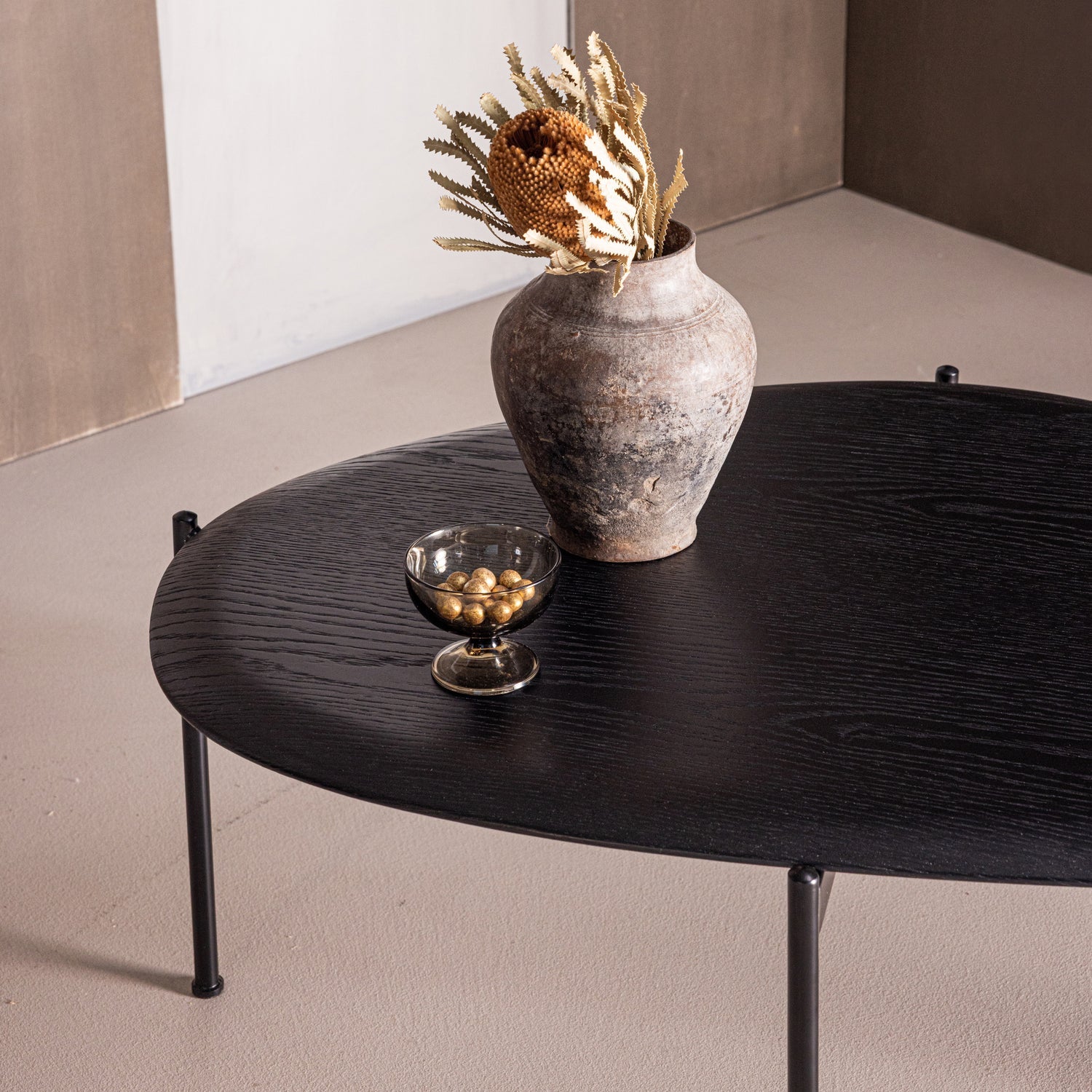 KOTA COFFEE TABLE 36X92X68 CM MDF/VENEER BLACK
