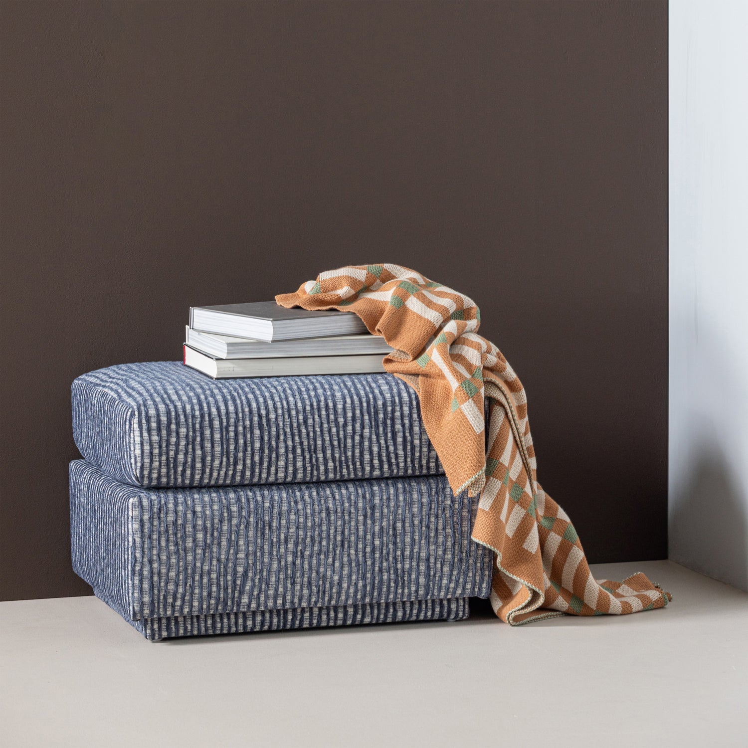 VOLA PLAID GREEN/ORANGE