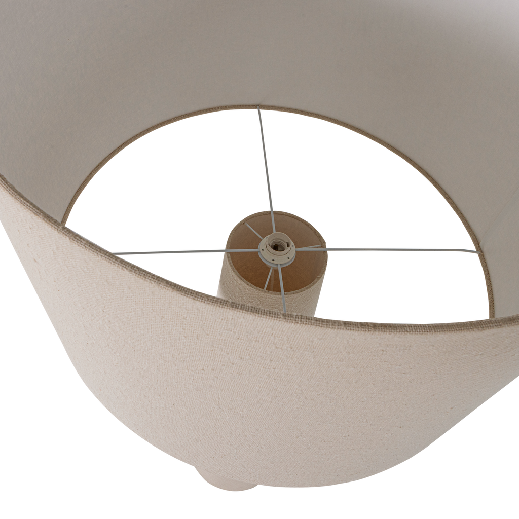 LOFT FLOOR LAMP XXL METAL/BOUCLE NATURAL 160XO70CM