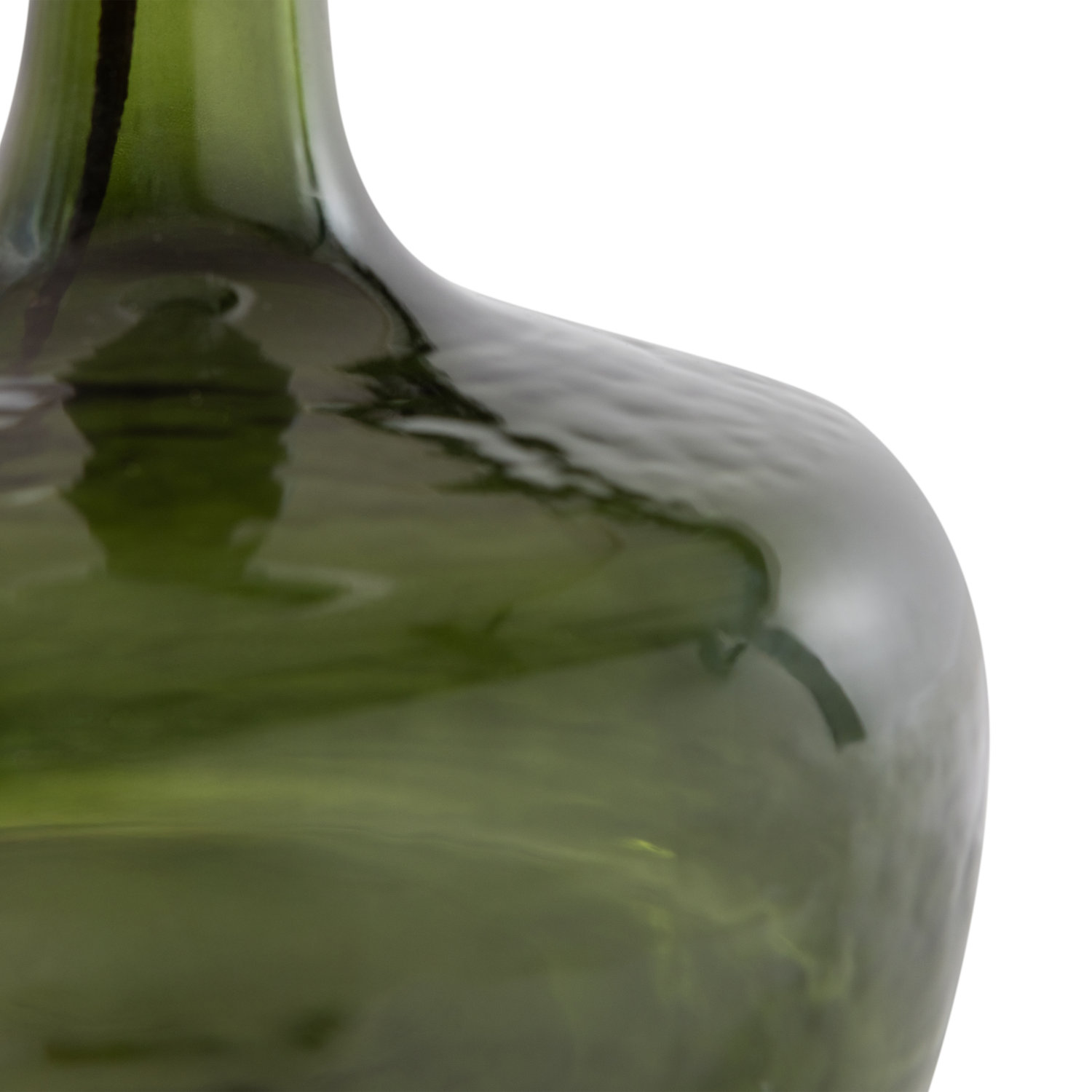 LUMA TABLE LAMP GLASS GREEN/LAMPSHADE NATURAL