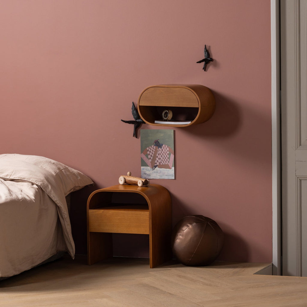MOMO HANGING DRESSER/NIGHT STAND WOOD BROWN [fsc]