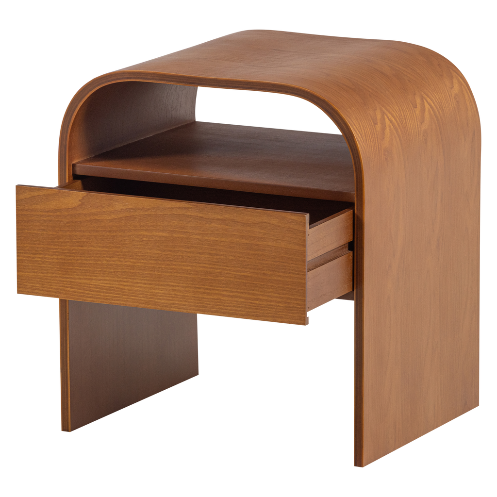 MOMO NIGHTSTAND/ SIDE TABLE WOOD BROWN [fsc]
