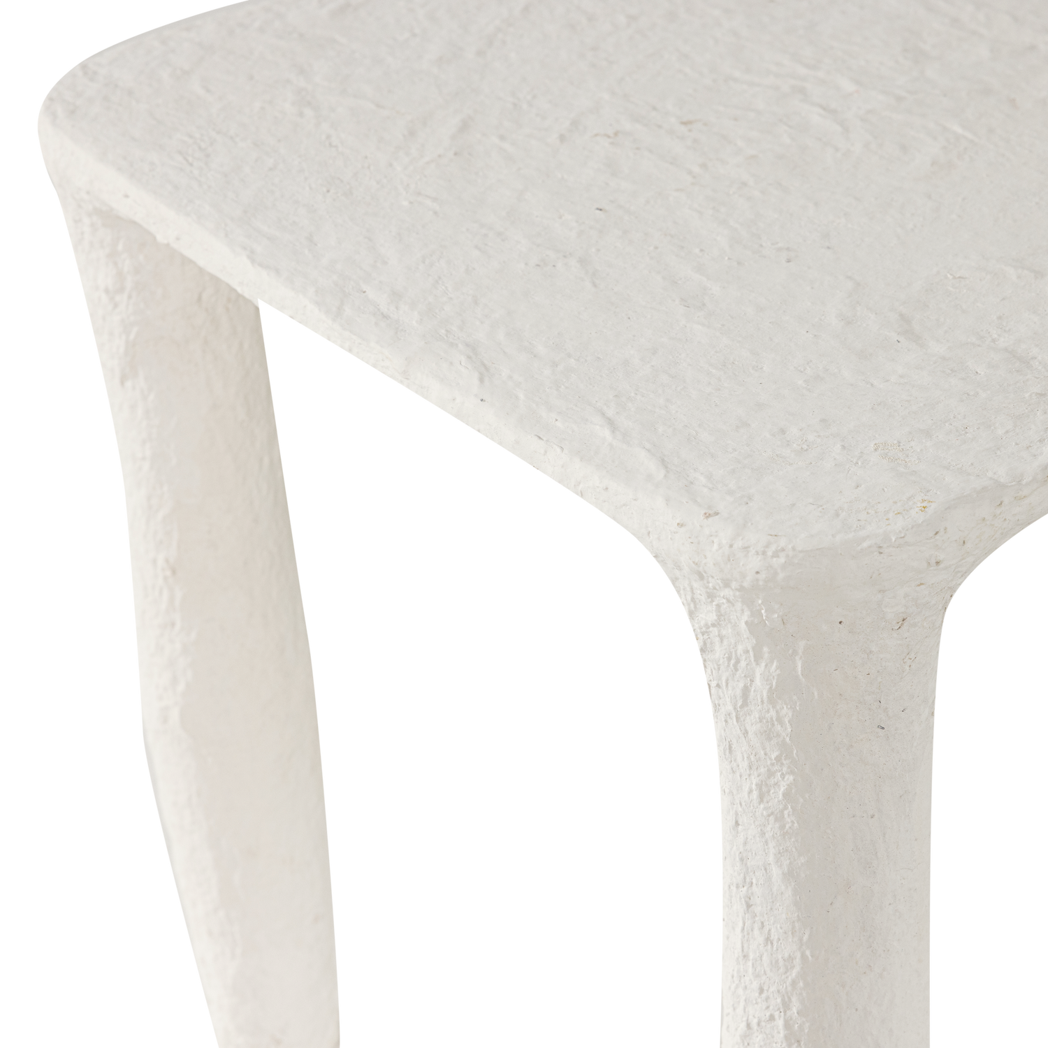 VION LOW SIDE TABLE PAPIER MACHE OFF WHITE