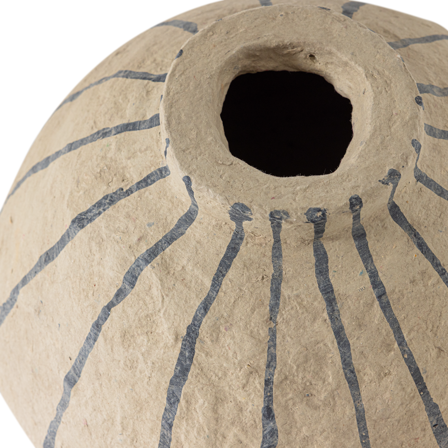 KARO DECORATION VASE PAPIER MACHE SAND