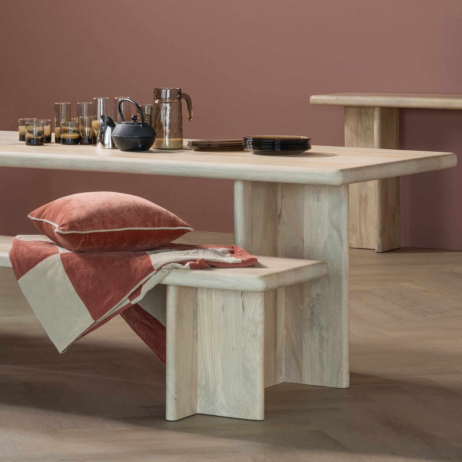 ATO DINING TABLE 180X90 CM MANGO WOOD NATURAL
