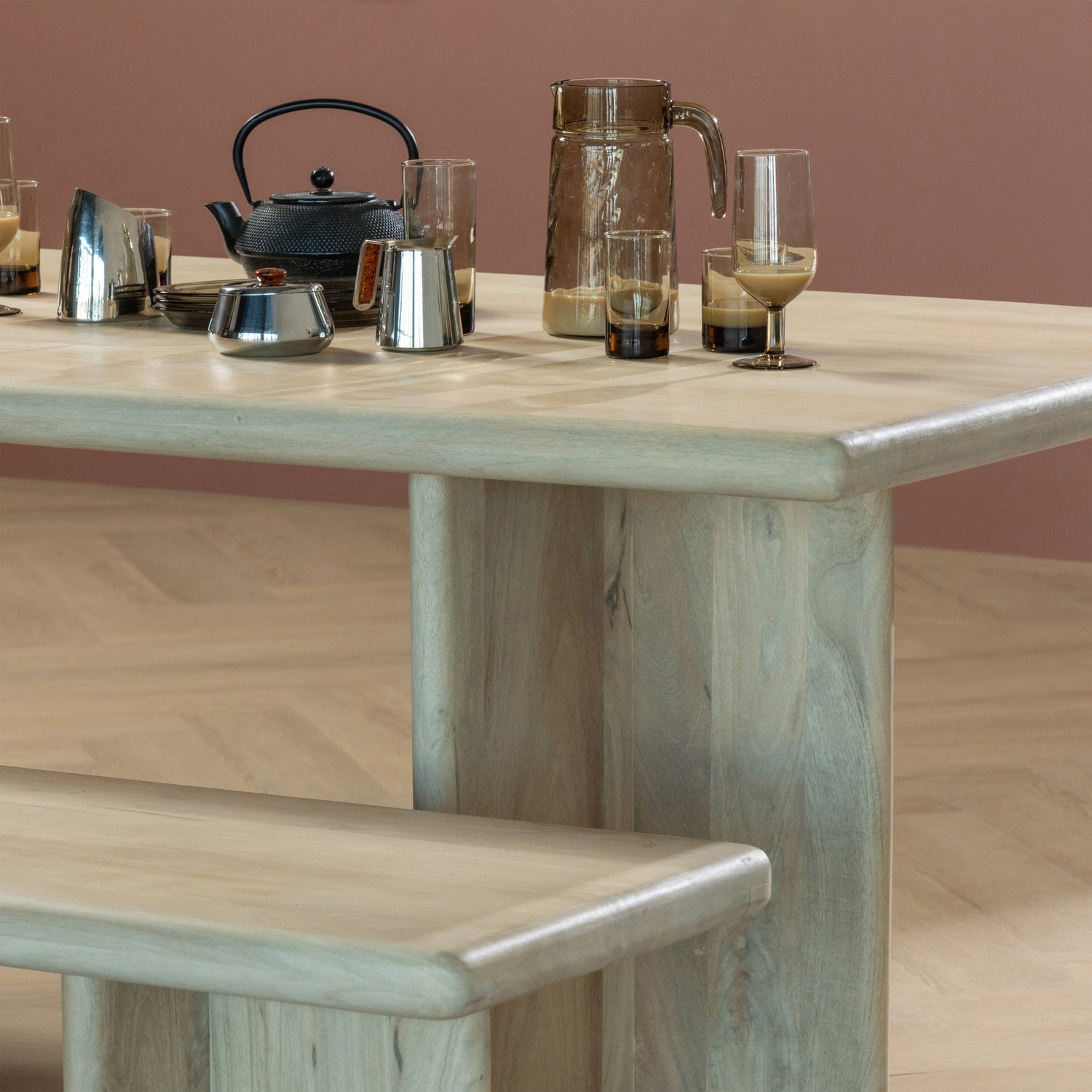 ATO DINING BENCH 220X45 CM MANGO WOOD NATURAL