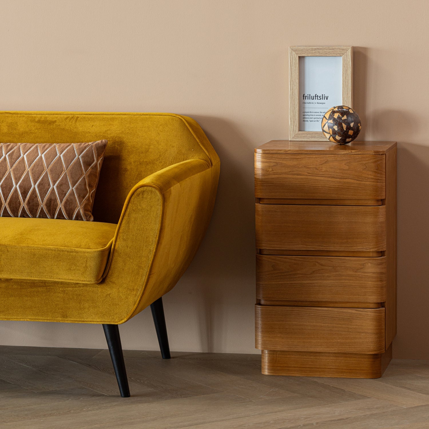 FEJO DRESSER 4 DRAWERS MDF BROWN [fsc]