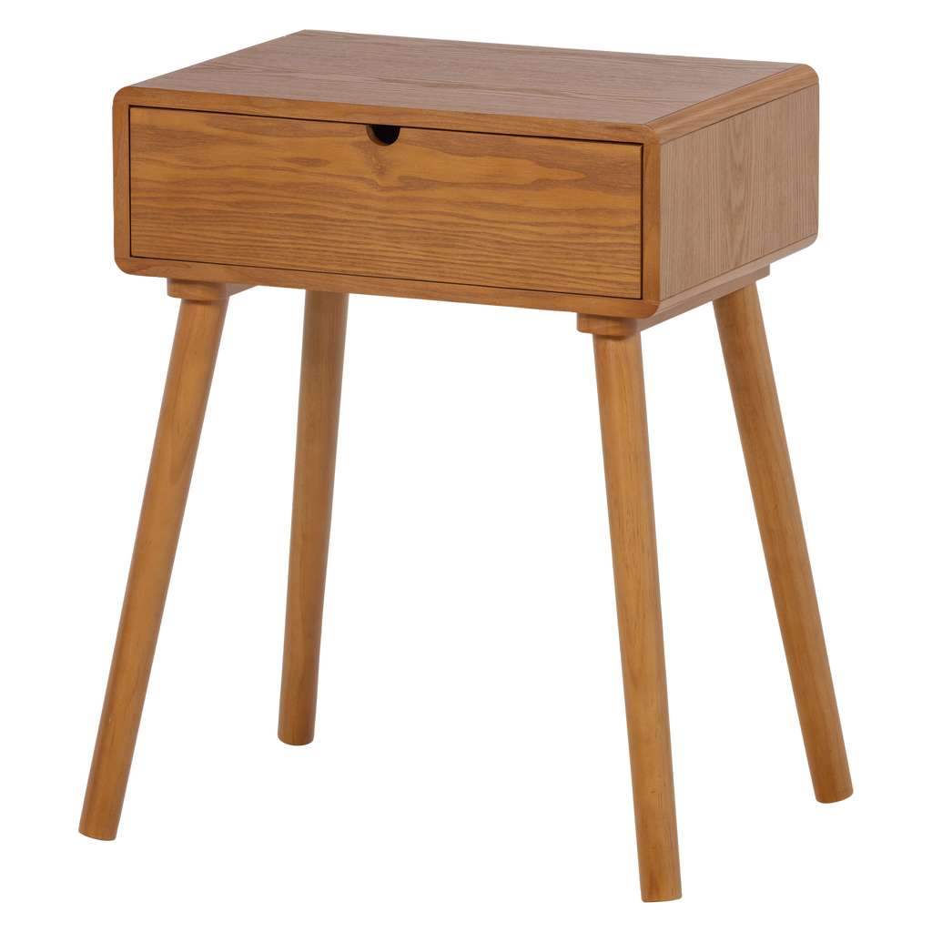 NELO NIGHTSTAND/SIDE TABLE WOOD BROWN [fsc]