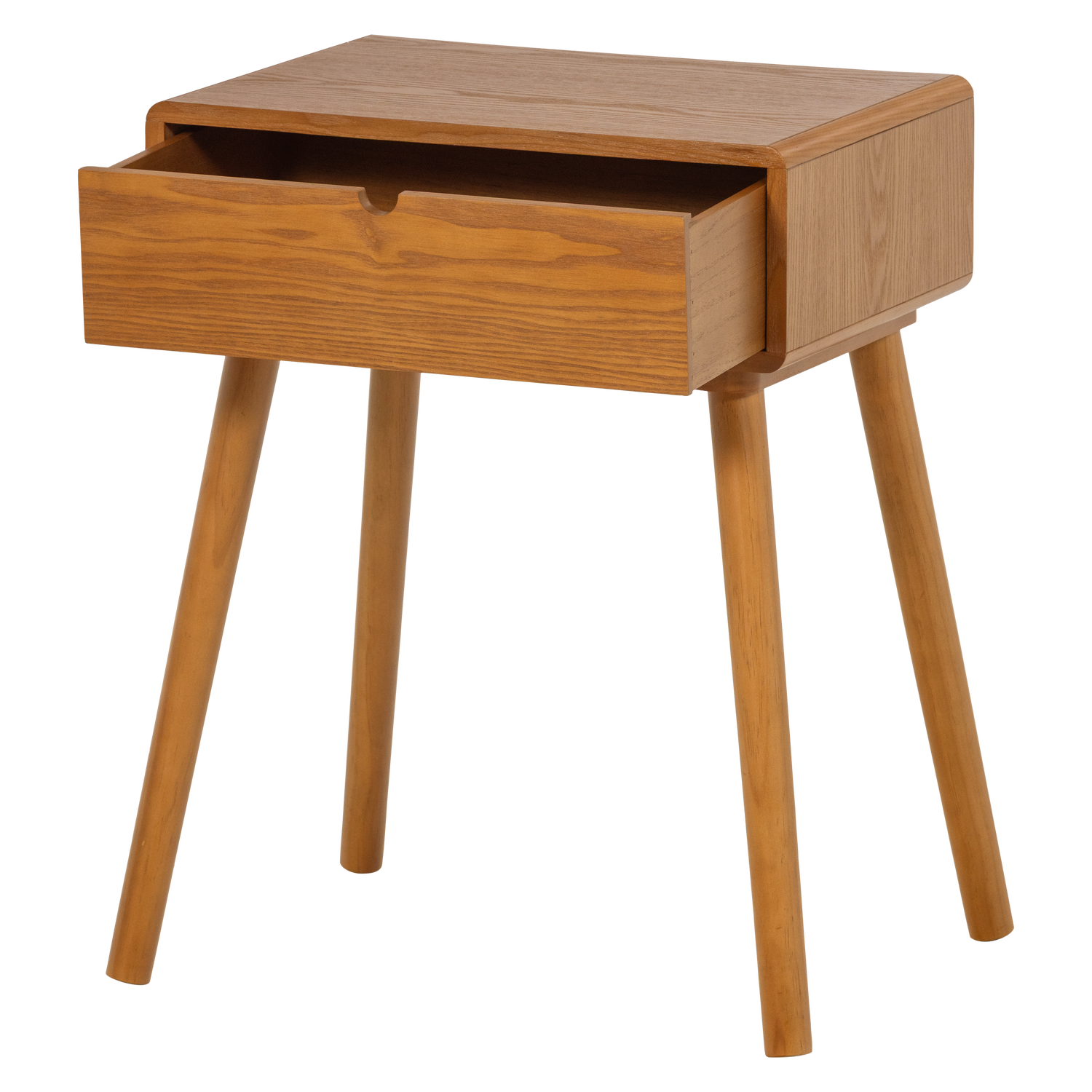 NELO NIGHTSTAND/SIDE TABLE WOOD BROWN [fsc]