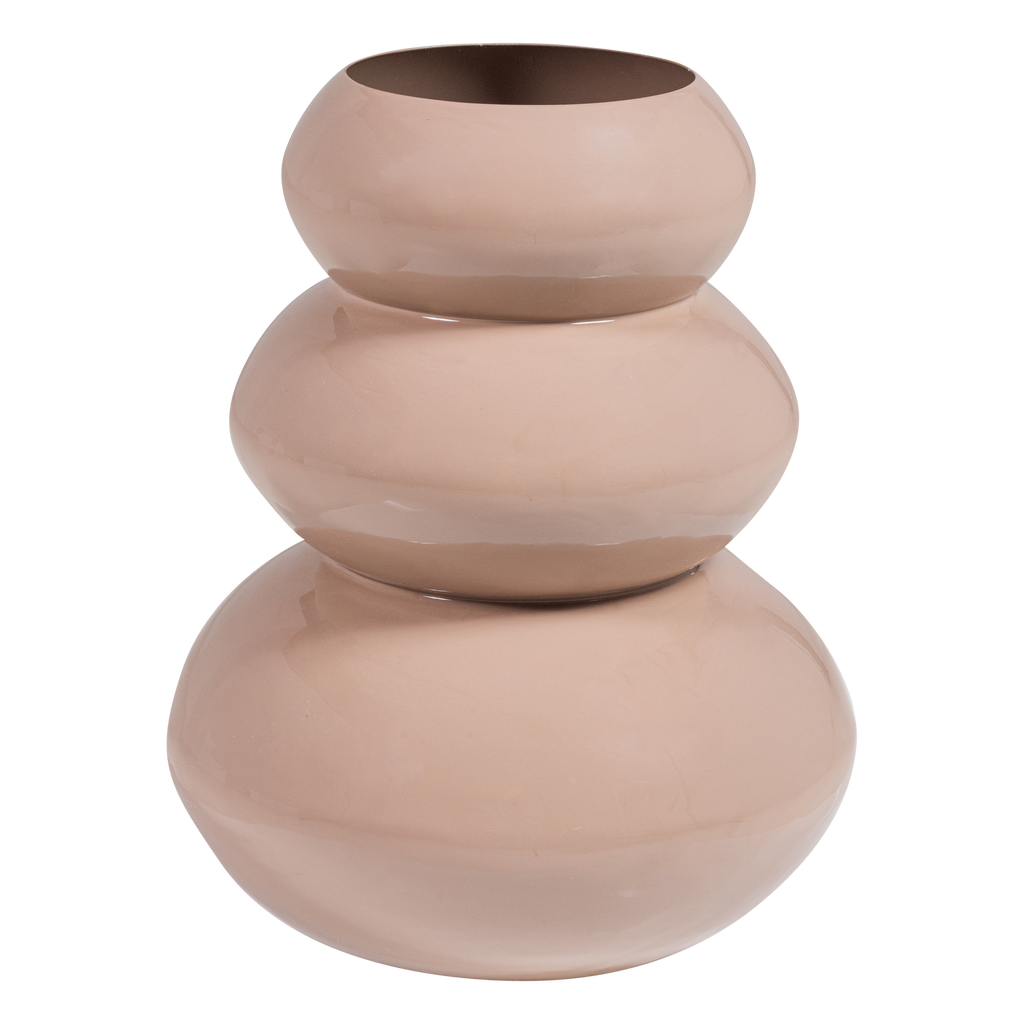 TERA VASE METAL HIGH GLOSS LIGHT PINK