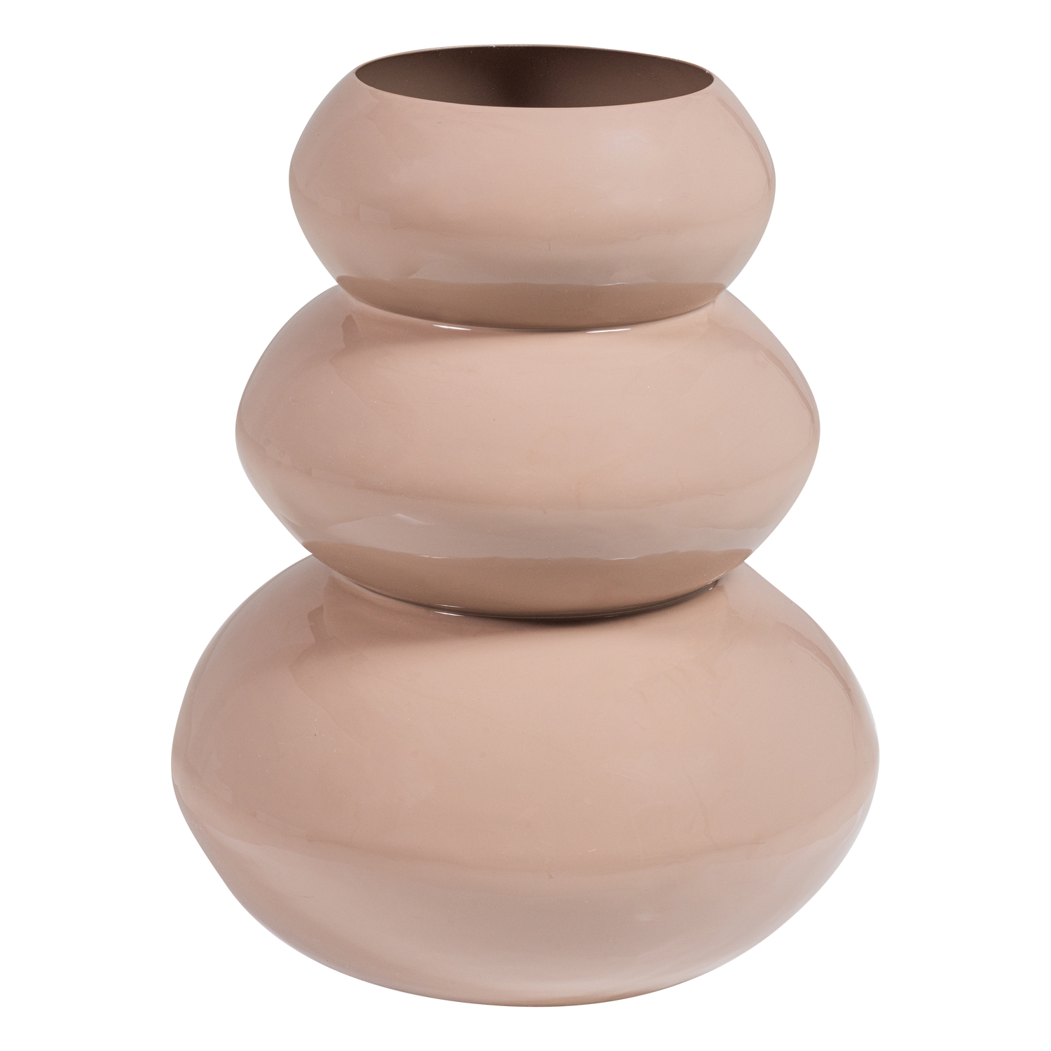 TERA VASE METAL HIGH GLOSS LIGHT PINK