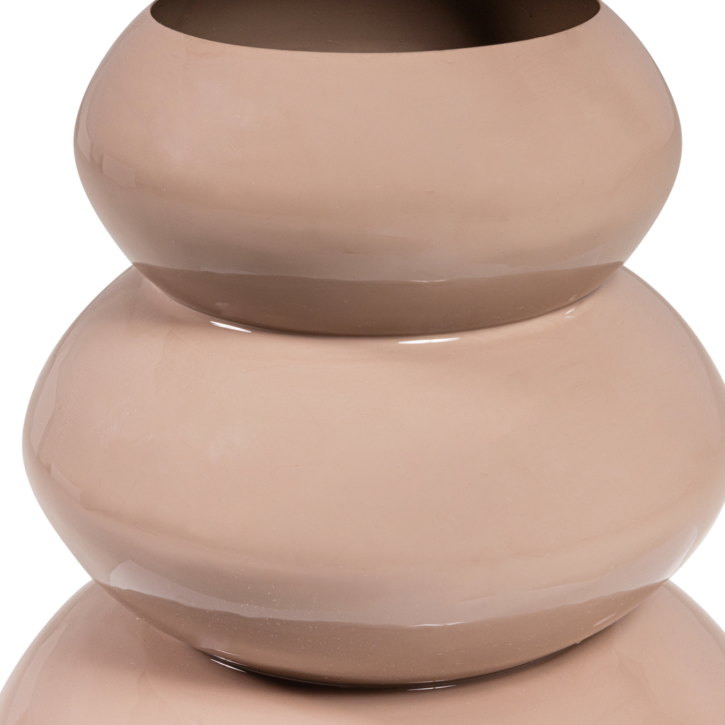 TERA VASE METAL HIGH GLOSS LIGHT PINK