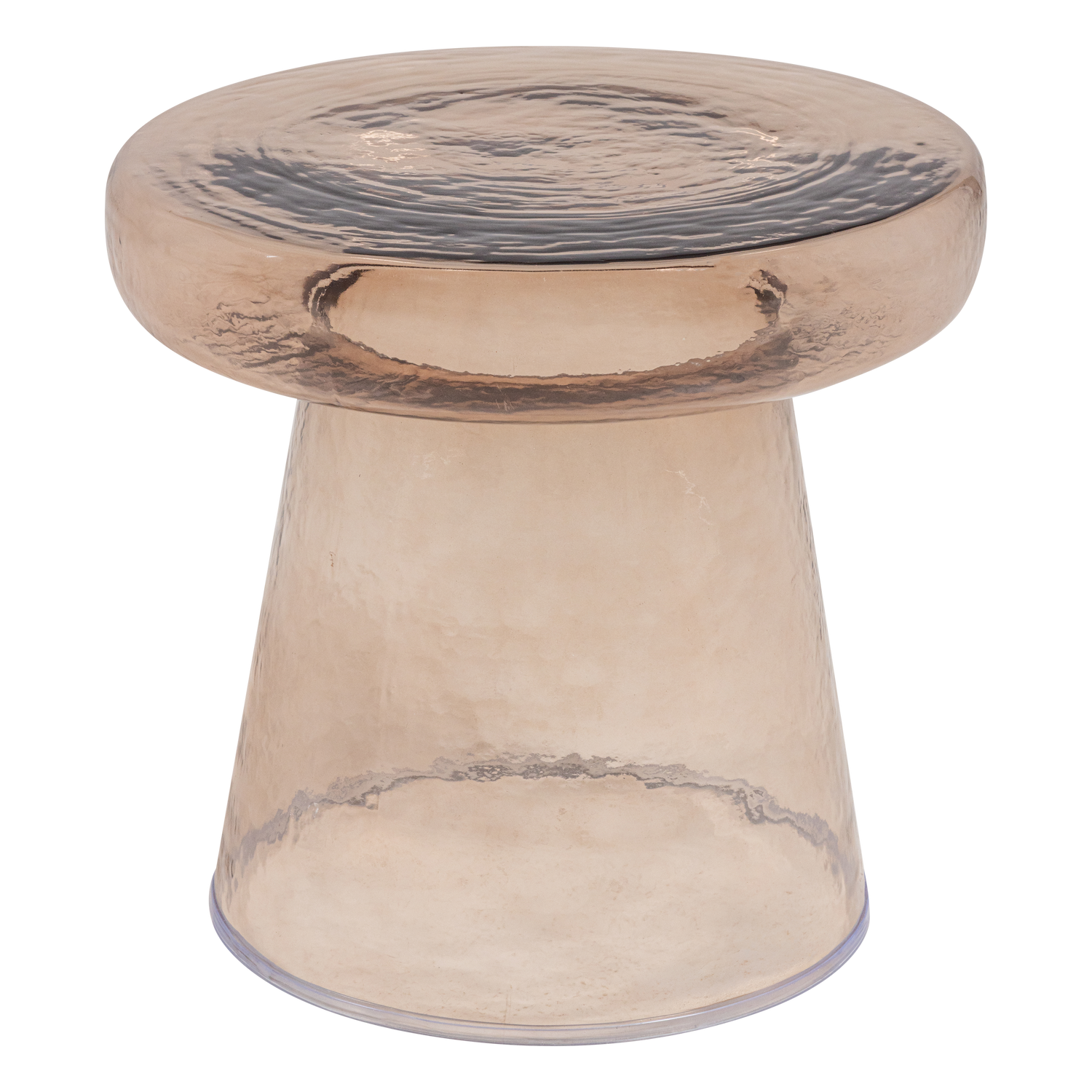 LOMA SIDE TABLE GLASS BROWN