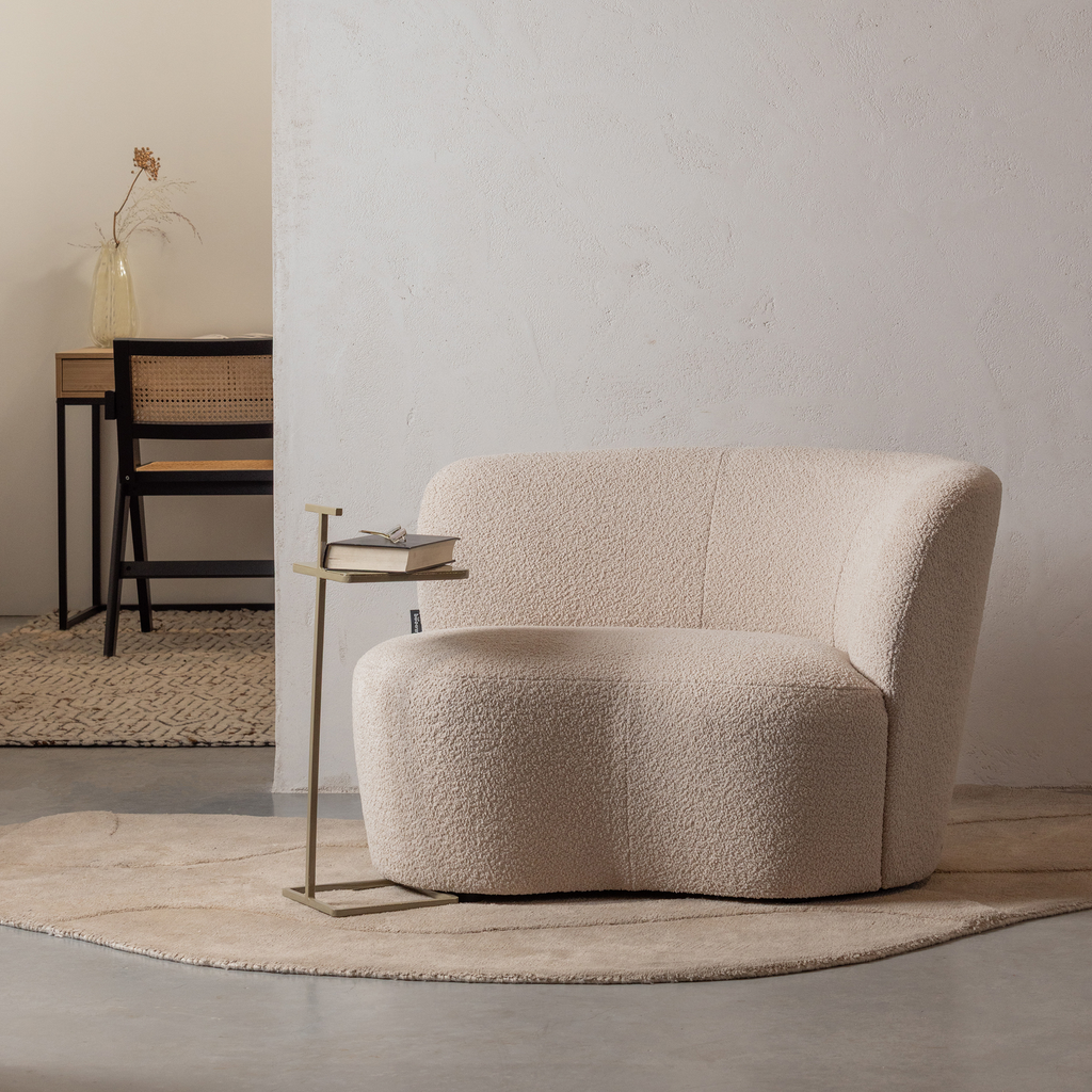 STONE SMALL SOFA RIGHT CREAM [fsc]