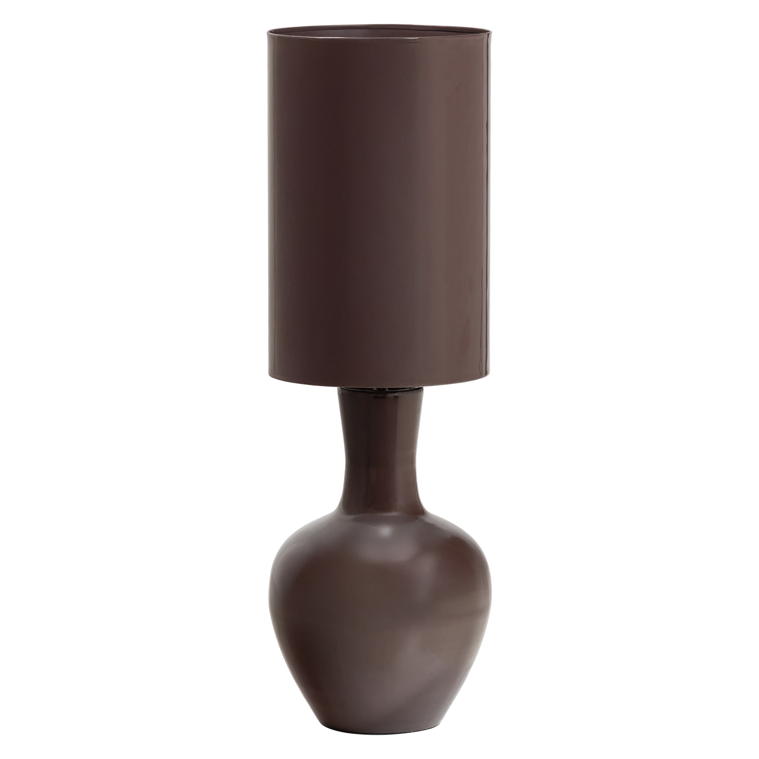 LOA TABLE LAMP XL METAL HIGH GLOSS BROWN