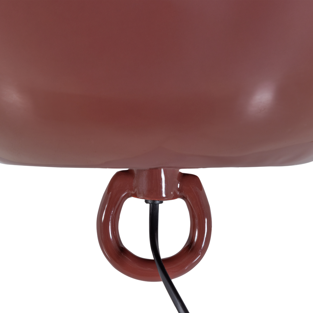 MERO TABLE LAMP 25XO26 CM METAL HIGH GLOSS RED