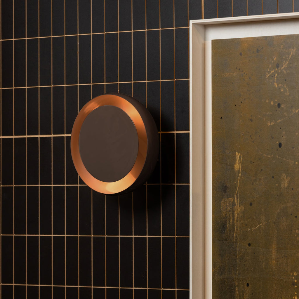 GLOOMY WALL LAMP ROUND METAL BROWN