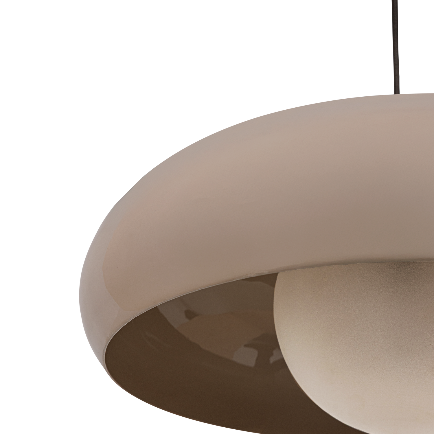 TIVO HANGING LAMP ROUND METAL HIGH GLOSS SAND