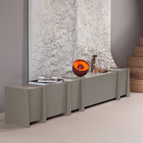 BROCK TV UNIT 102 CM ASH VENEER WARM GREY [fsc]