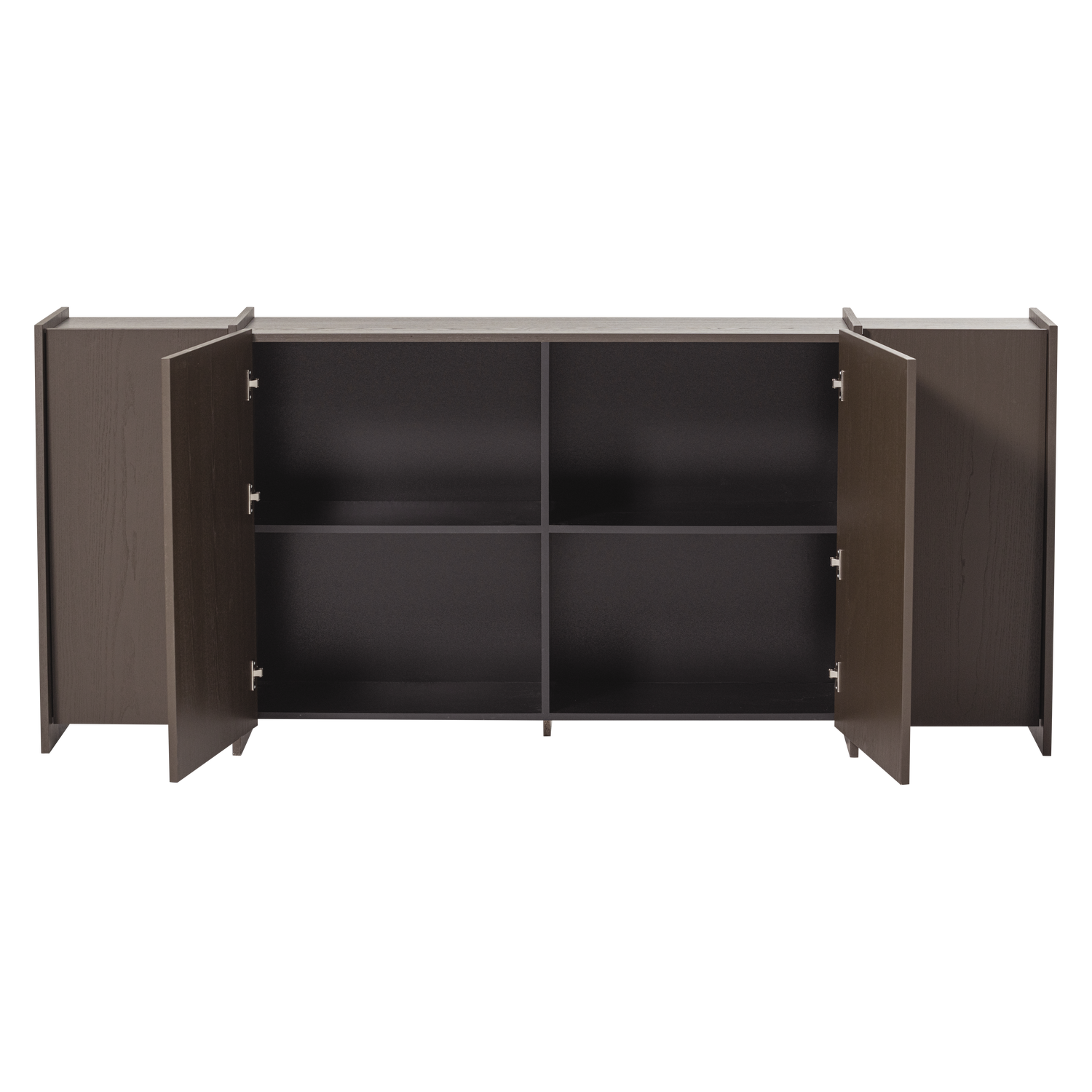 BROCK SIDEBOARD 200 CM ASH VENEER MID BROWN [fsc]
