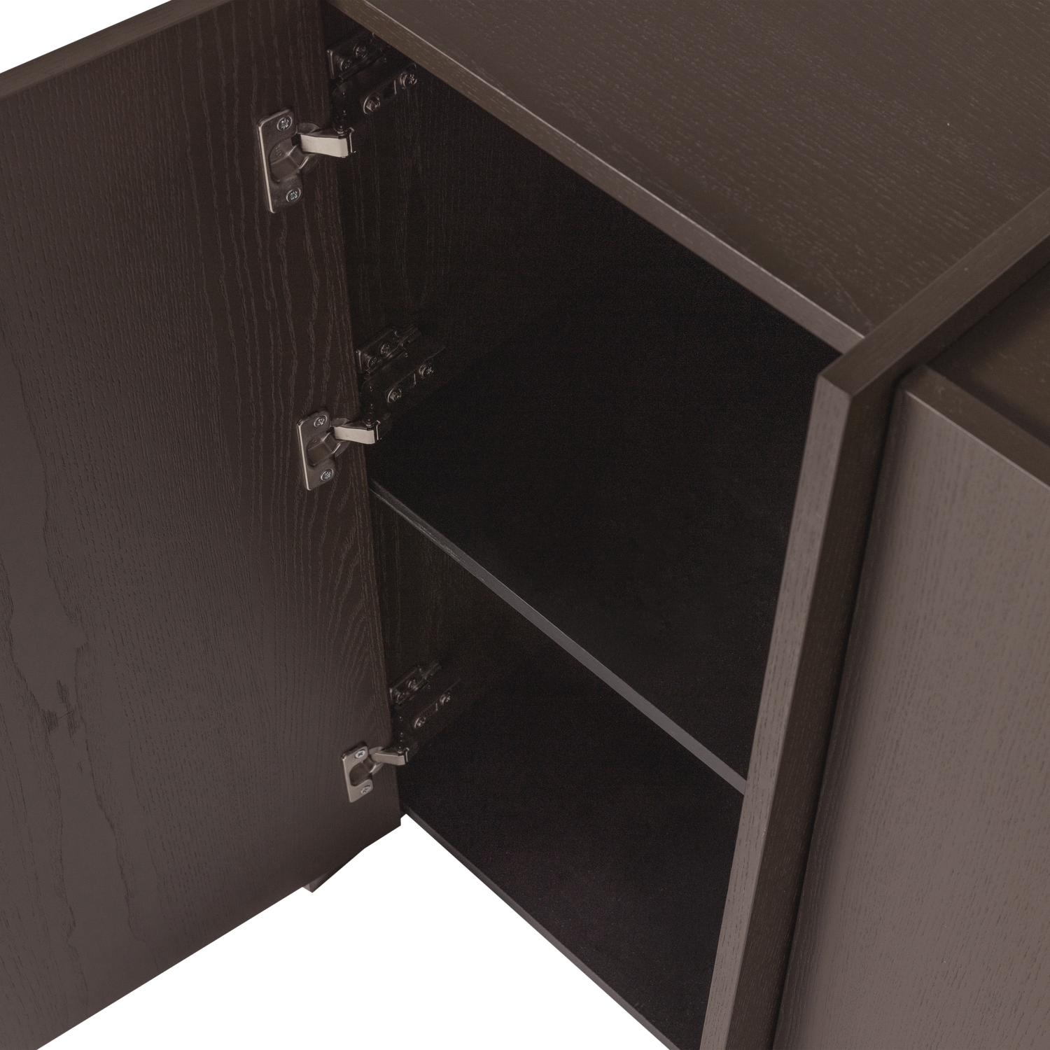 BROCK 2-DOORS CABINET ASH VENEER MID BROWN [fsc]