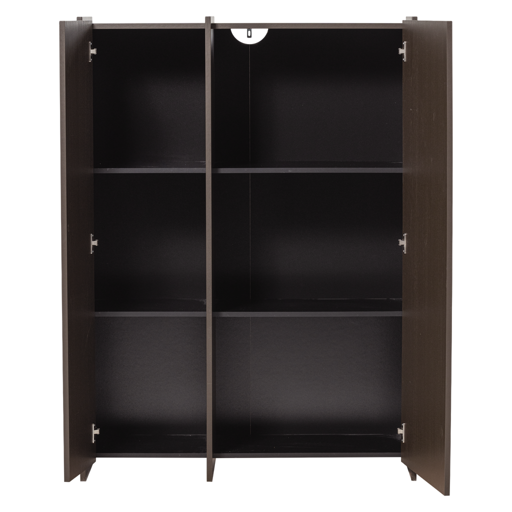 BROCK 2-DOORS CABINET ASH VENEER MID BROWN [fsc]