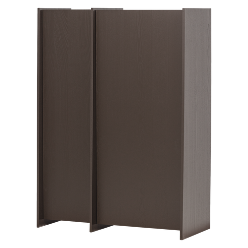 BROCK 2-DOORS CABINET ASH VENEER MID BROWN [fsc]