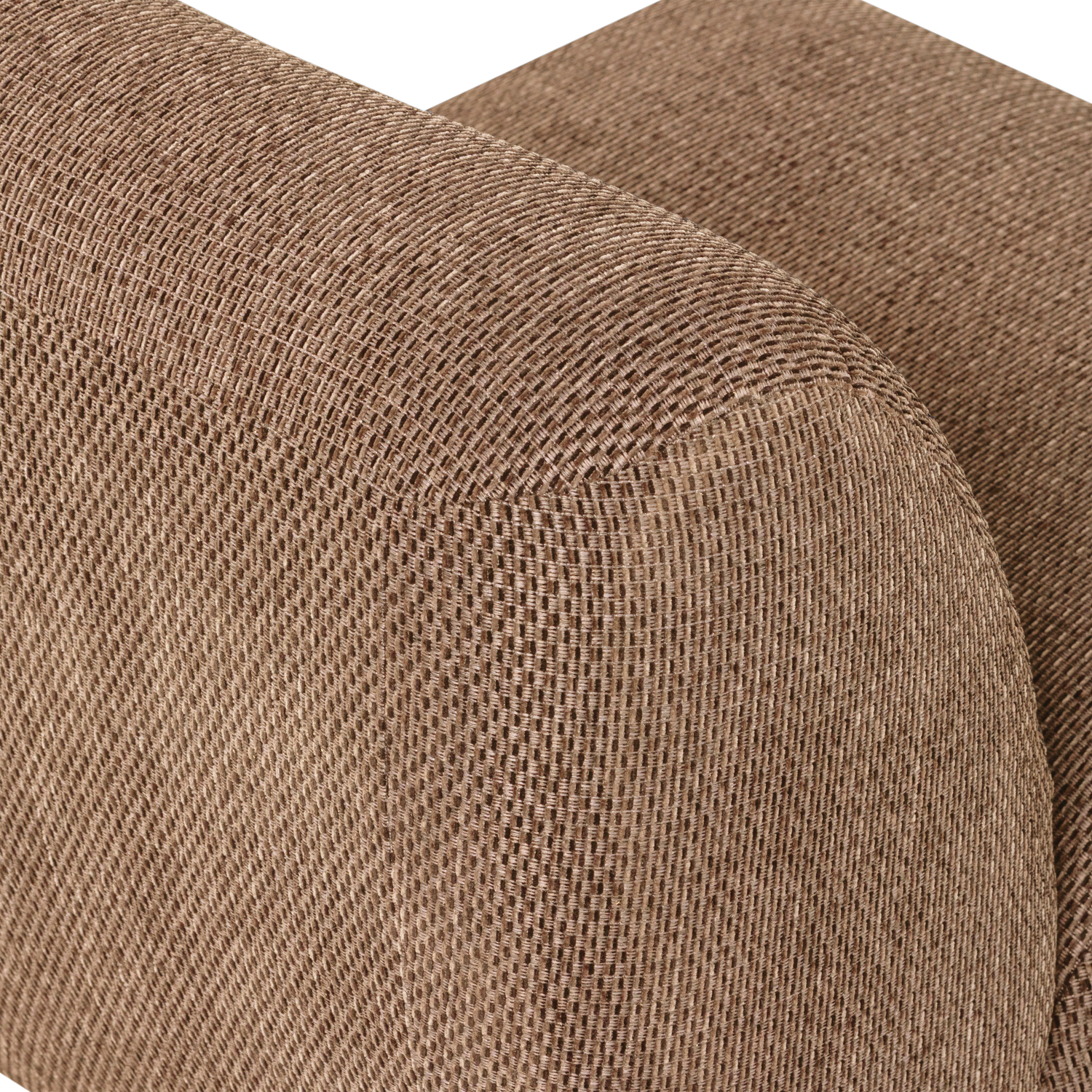 NOMU ARMCHAIR COARSE CHENILLE LIGHT BROWN [fsc]