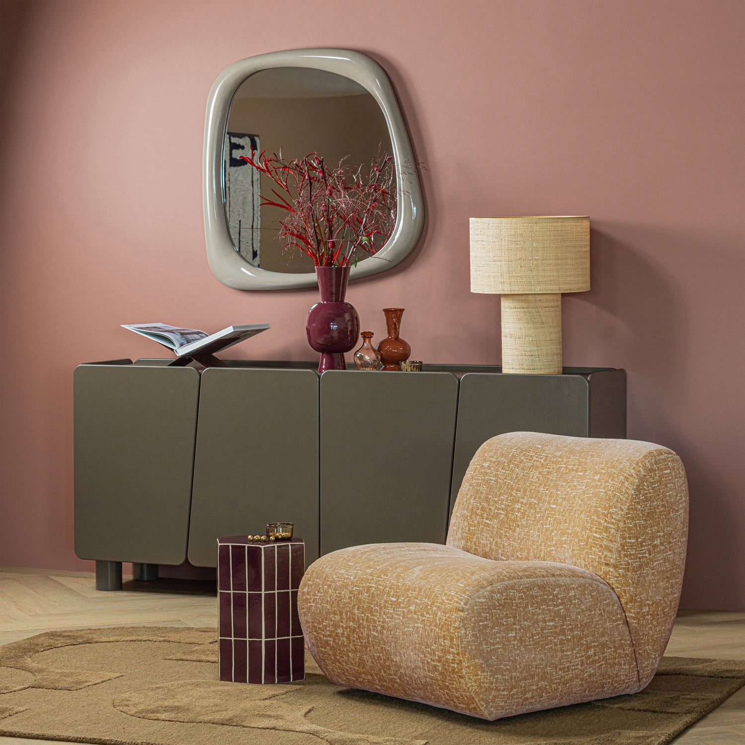 NOMU ARMCHAIR CRAQUELE VELVET LIGHT YELLOW [fsc]