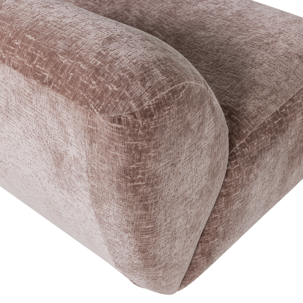 NOMU ARMCHAIR CRAQUELE VELVET LIGHT PINK [fsc]