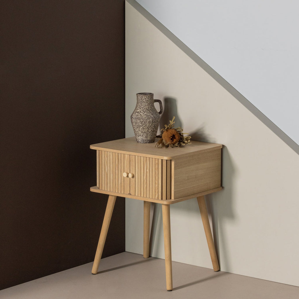 KARRI NIGHTSTAND STRAIGHT MDF/PINE NATURAL [fsc]